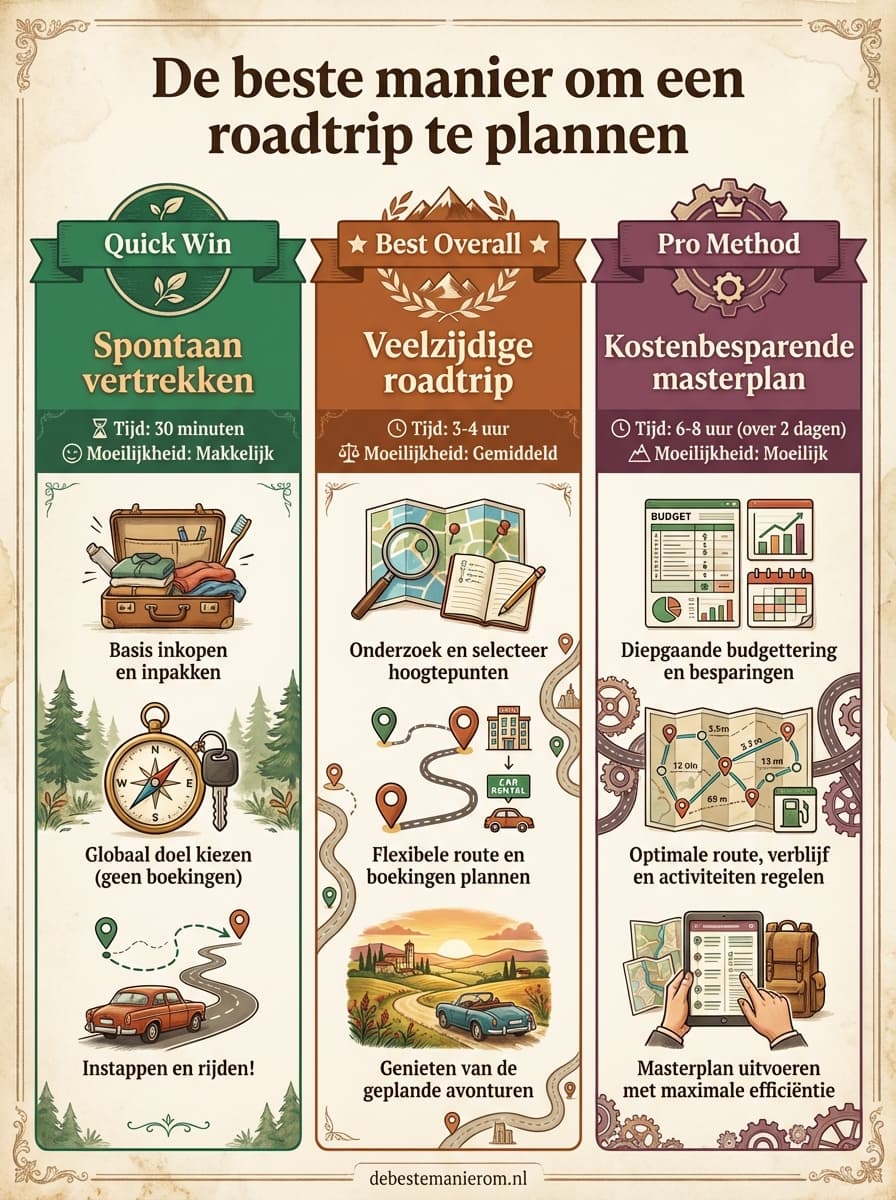 De beste manier om een roadtrip te plannen