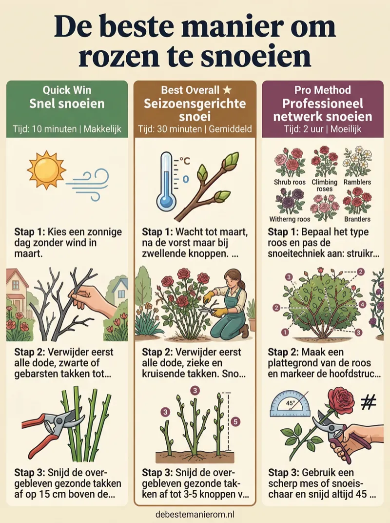 De beste manier om rozen te snoeien