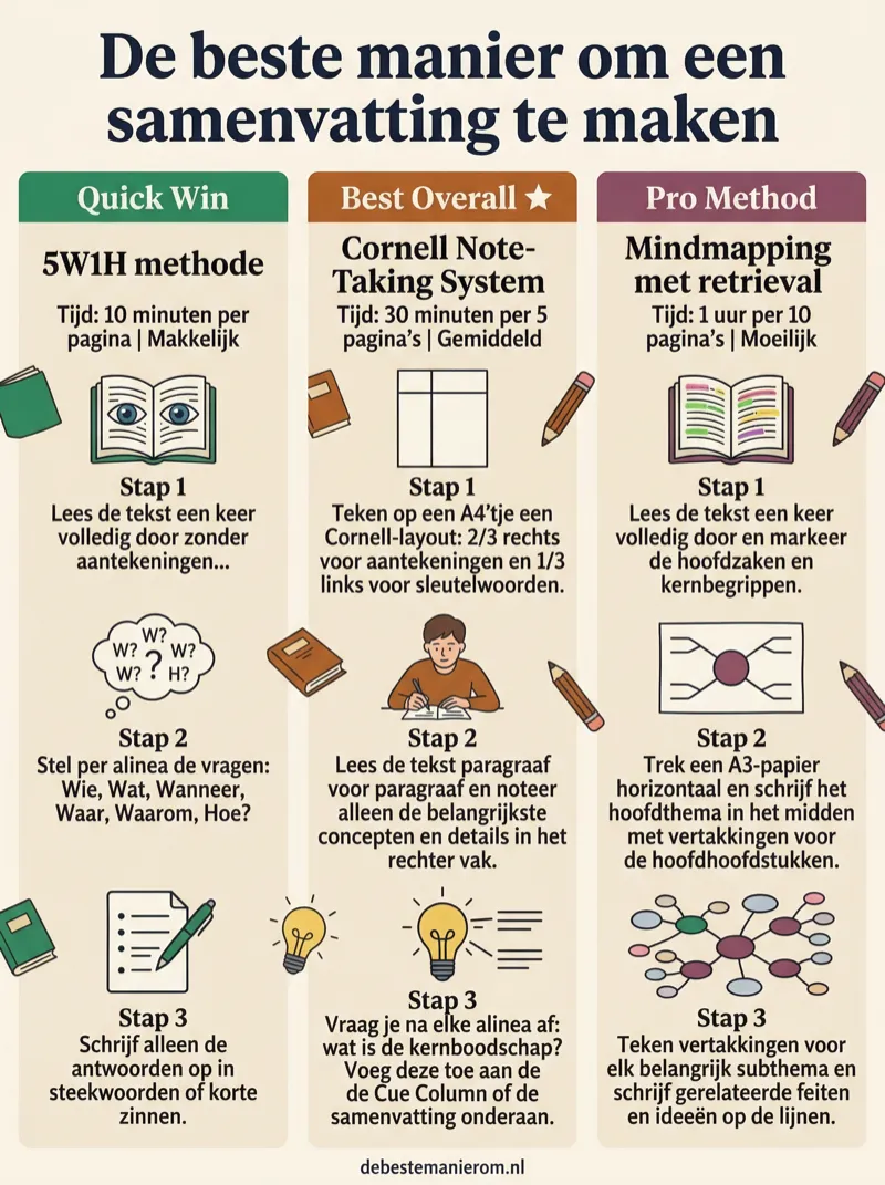 De beste manier om een samenvatting te maken