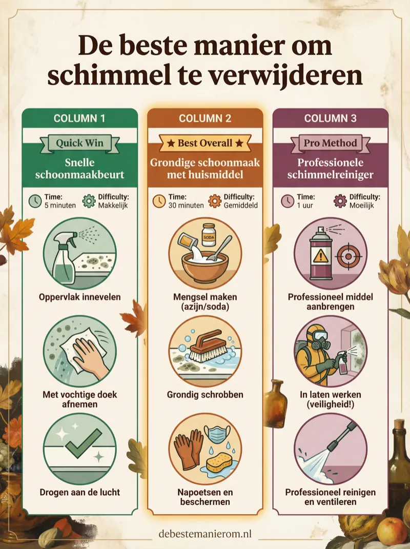De beste manier om schimmel te verwijderen