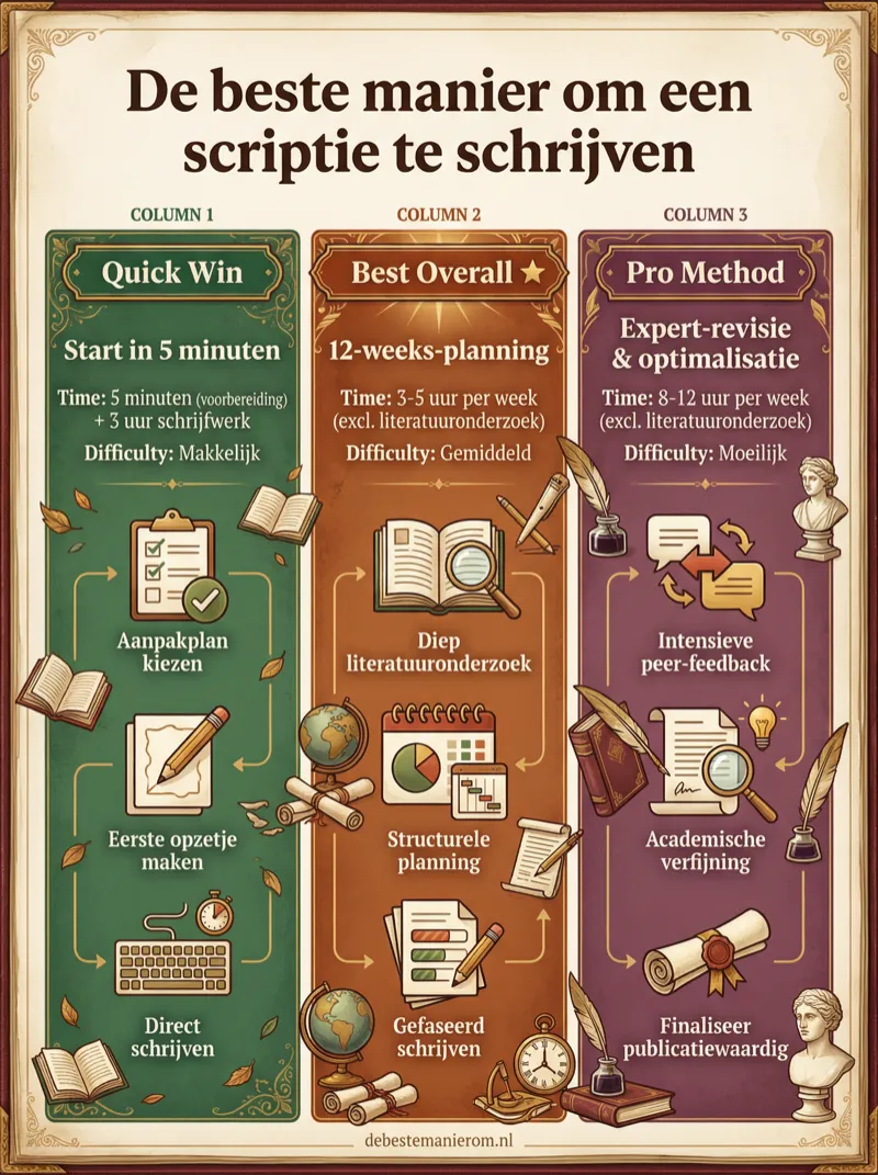 De beste manier om een scriptie te schrijven