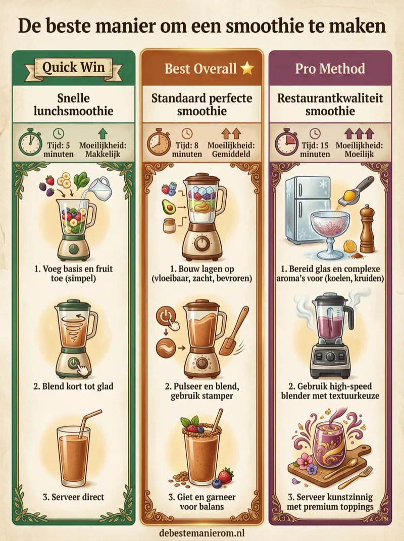 De beste manier om een smoothie te maken