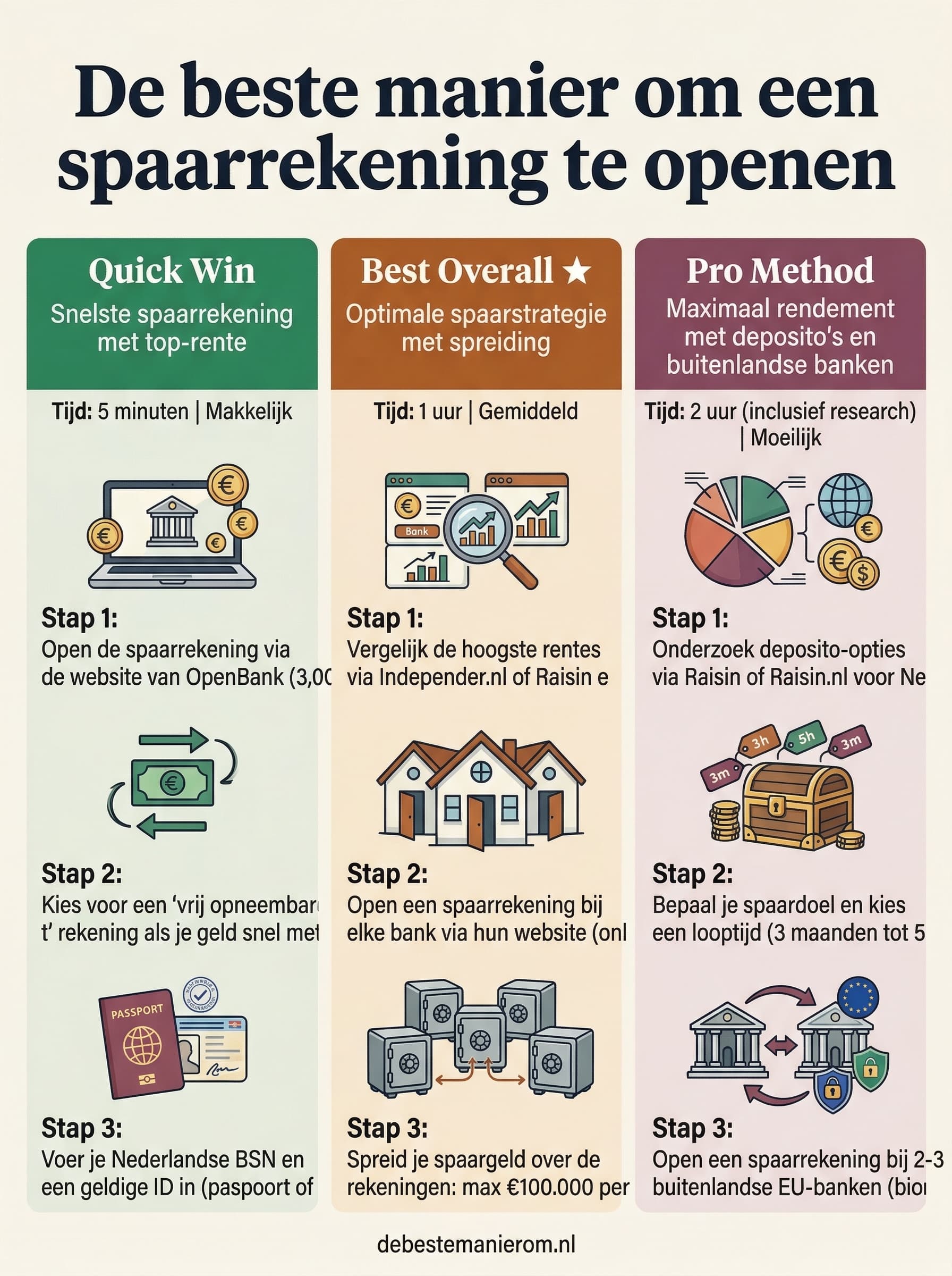 De beste manier om een spaarrekening te openen