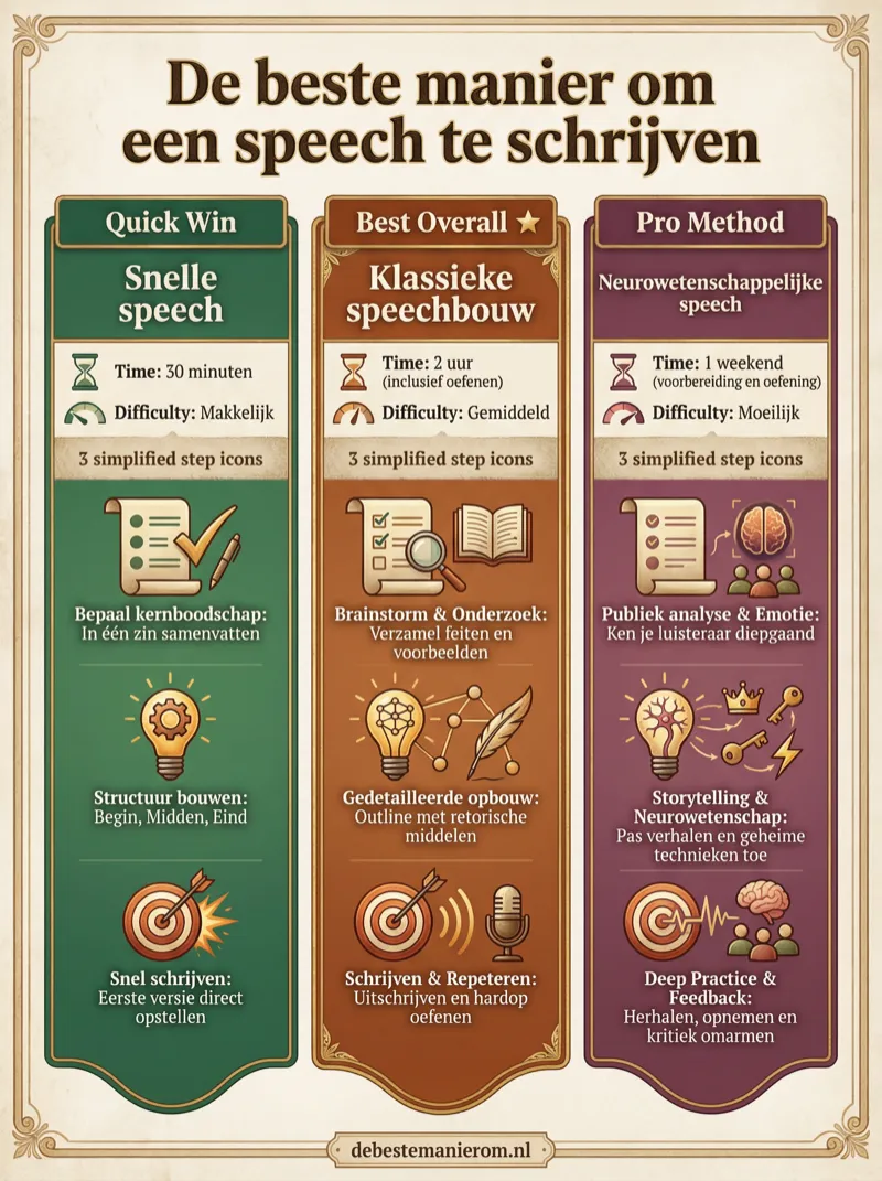 De beste manier om een speech te schrijven