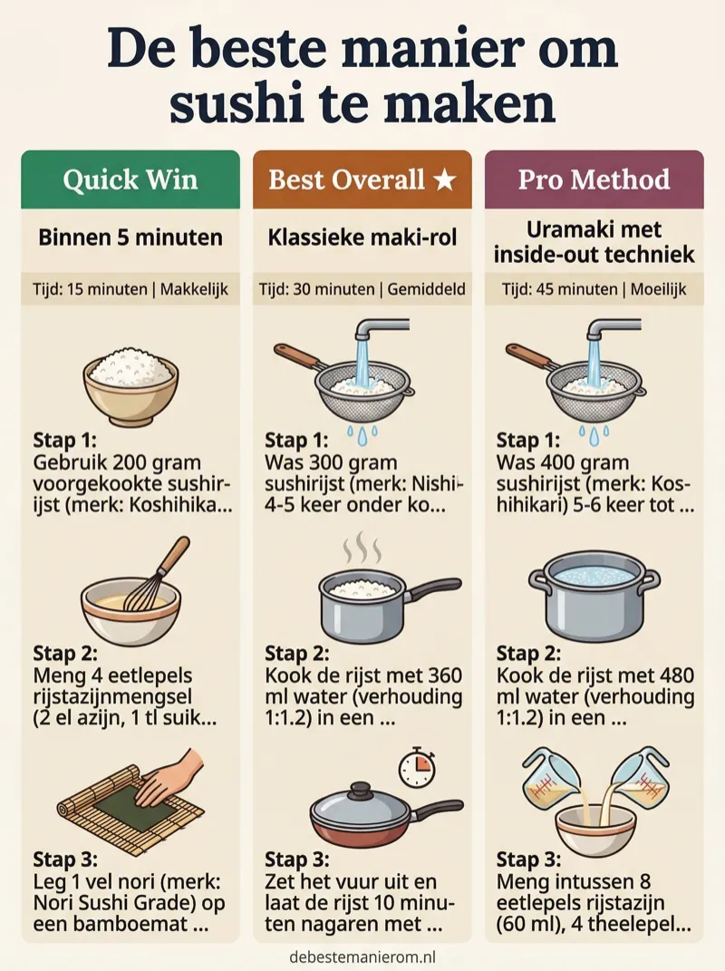 De beste manier om sushi te maken