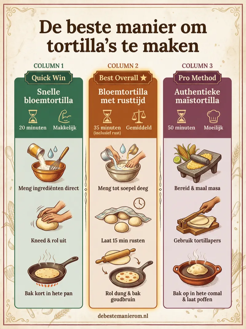 De beste manier om tortilla's te maken