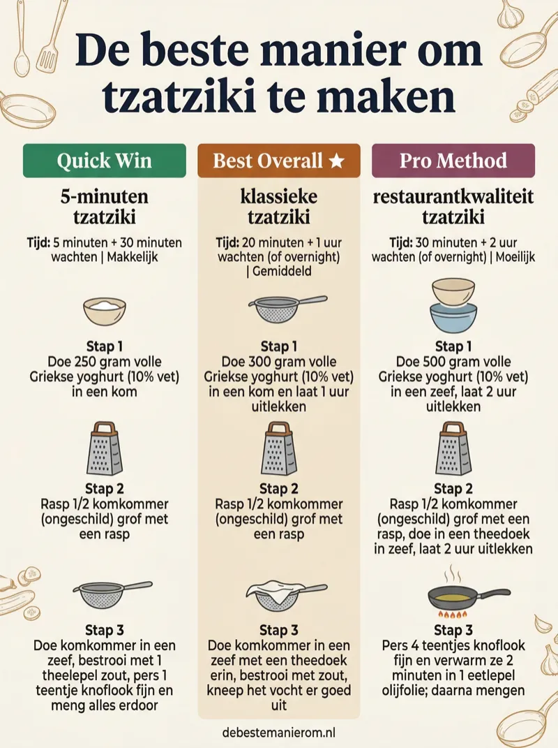 De beste manier om tzatziki te maken