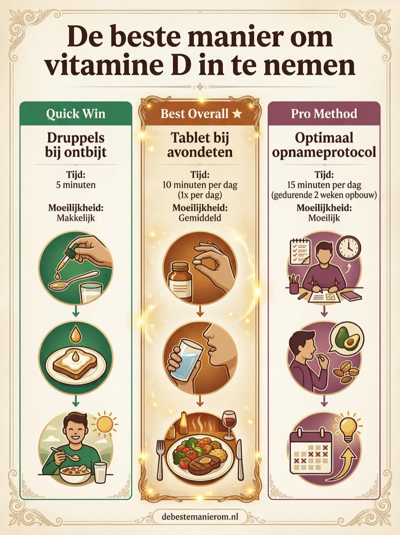 De beste manier om vitamine D in te nemen