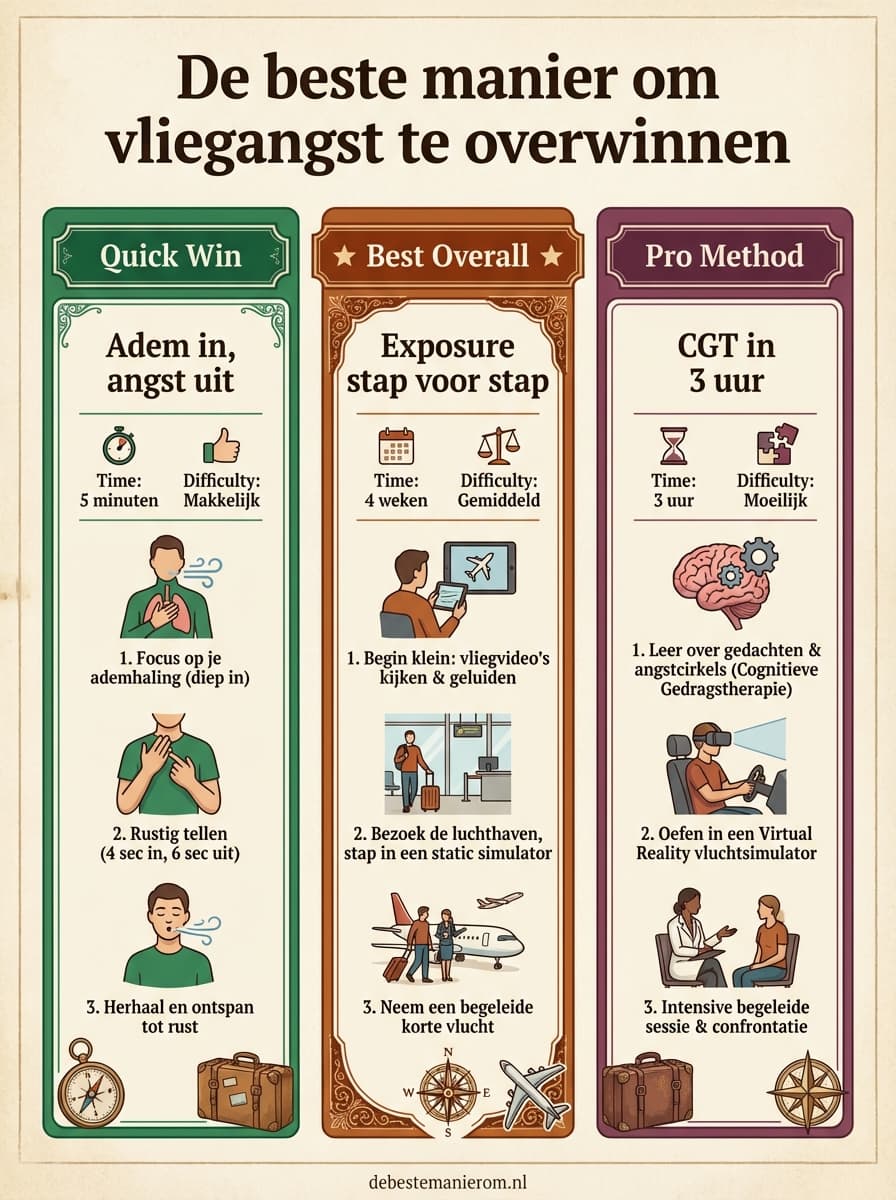 De beste manier om vliegangst te overwinnen