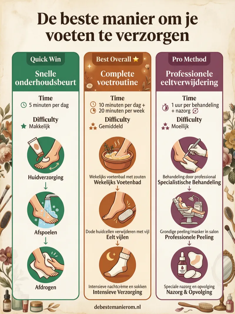 De beste manier om je voeten te verzorgen