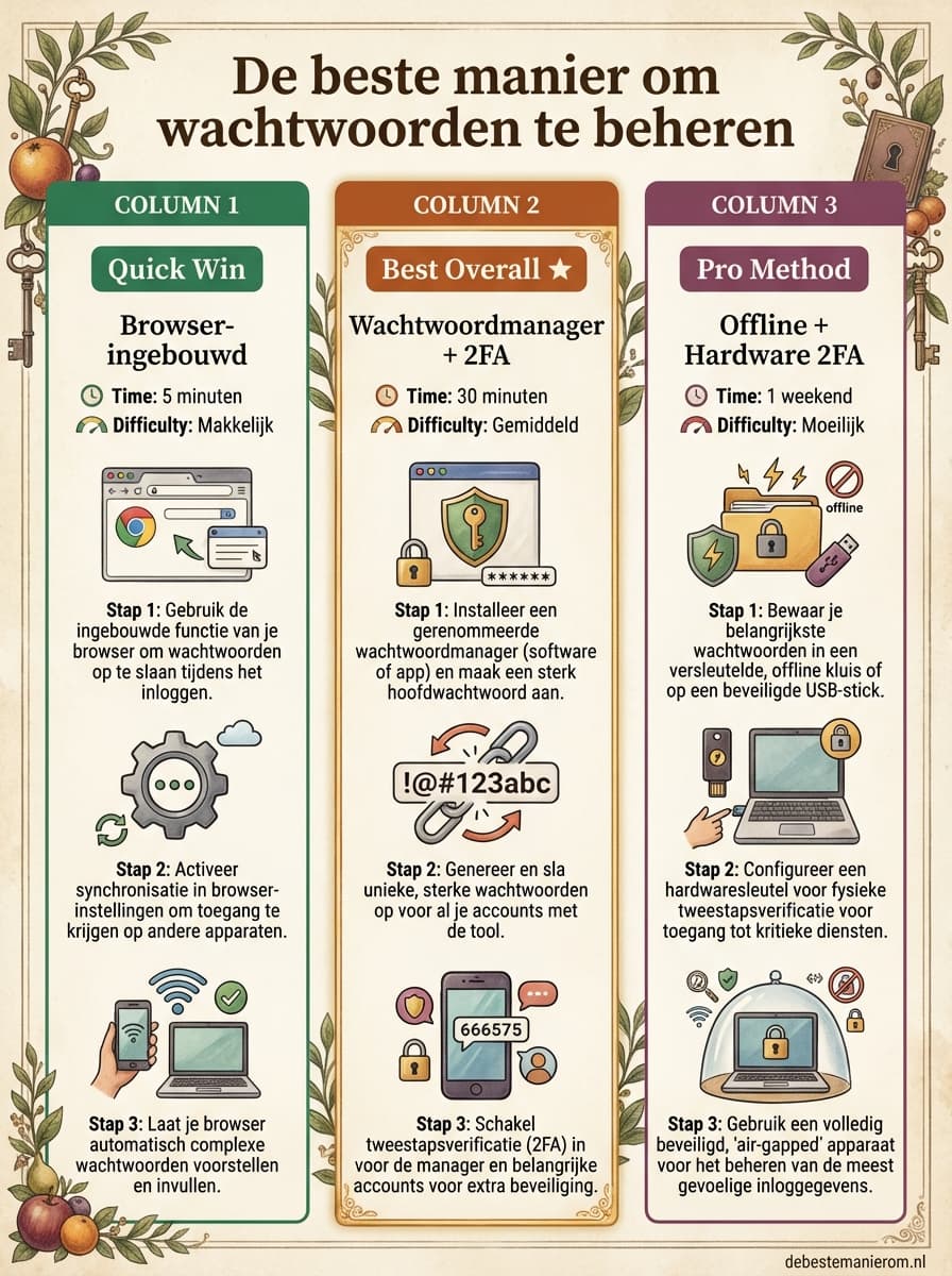 De makkelijkste manier om wachtwoorden te beheren