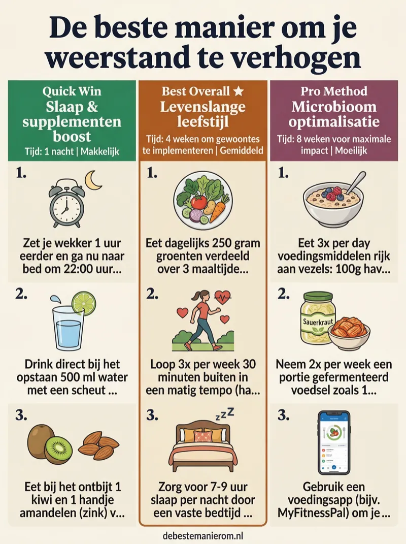 De beste manier om je weerstand te verhogen