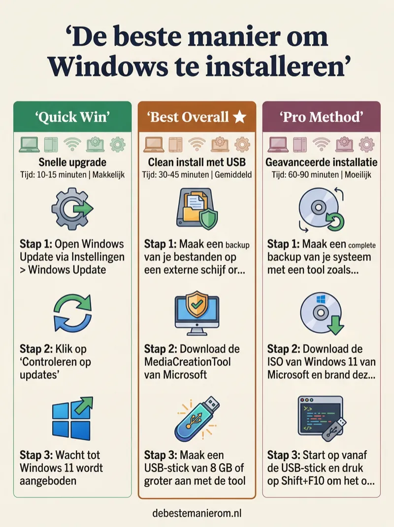 De beste manier om Windows te installeren