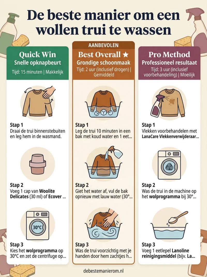 De beste manier om een wollen trui te wassen